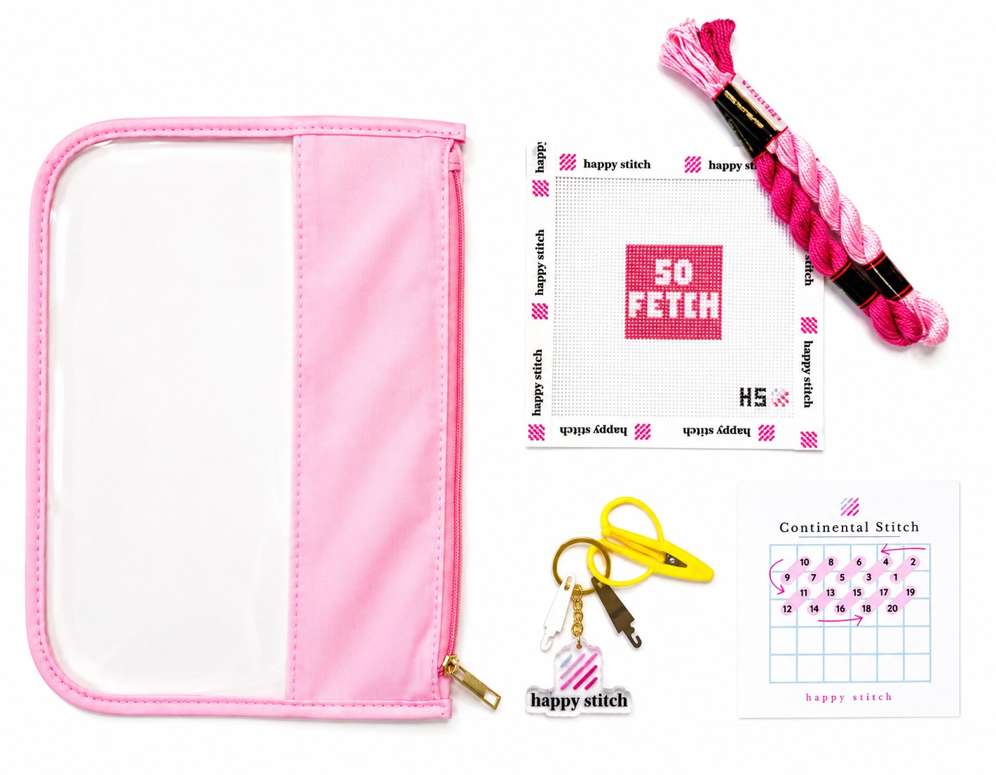 Color of project bag and scissors may vary.