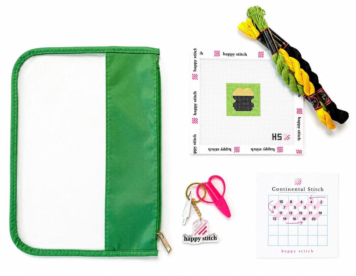 Color of project bag and scissors may vary.