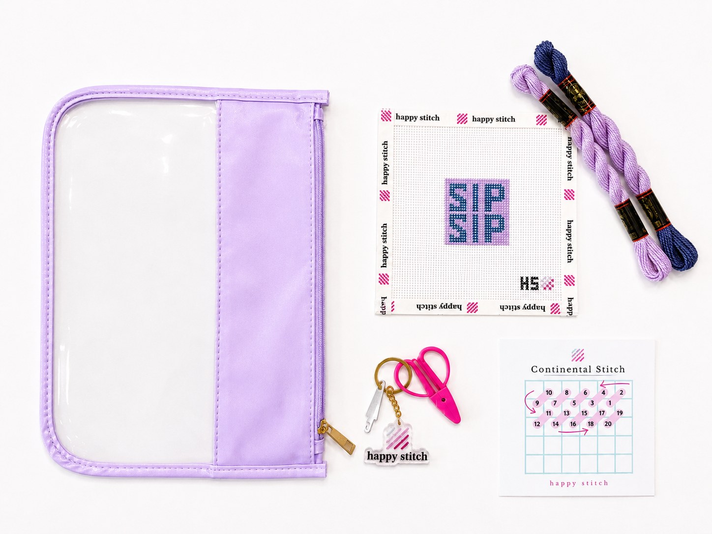 Color of project bag and scissors may vary.
