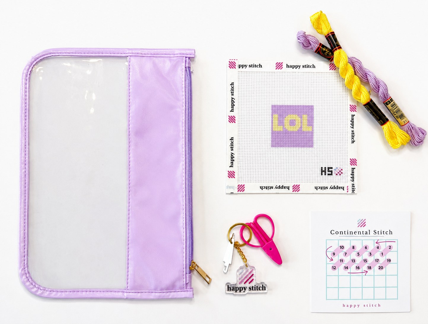 Color of project bag and scissors may vary.