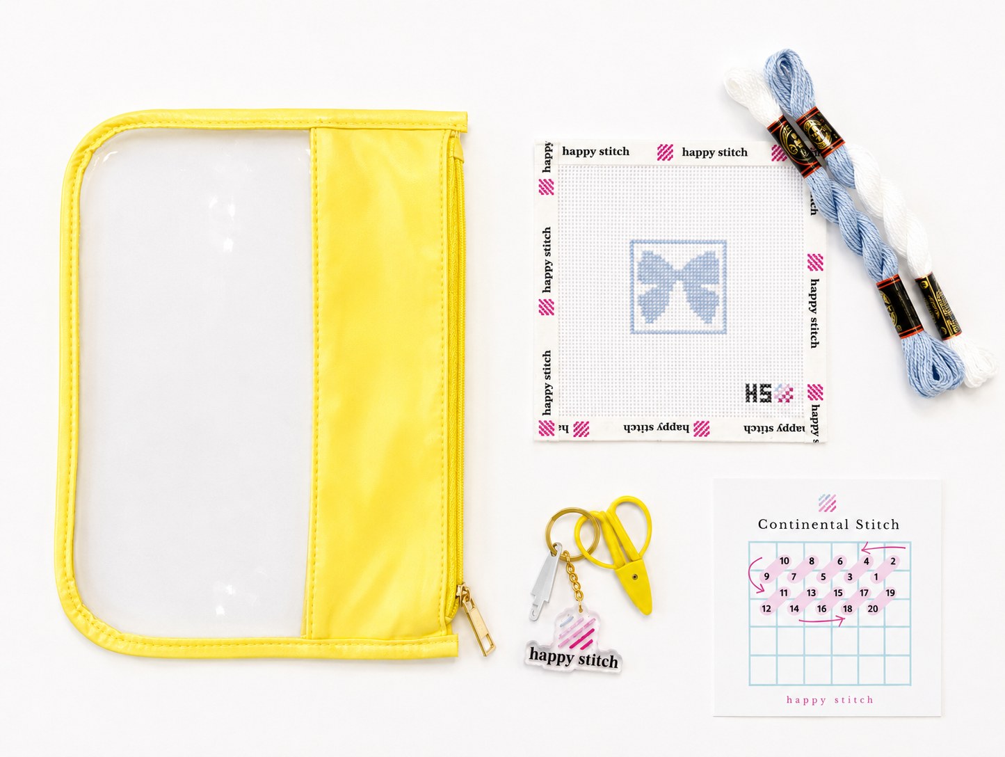 Color of project bag and scissors may vary.