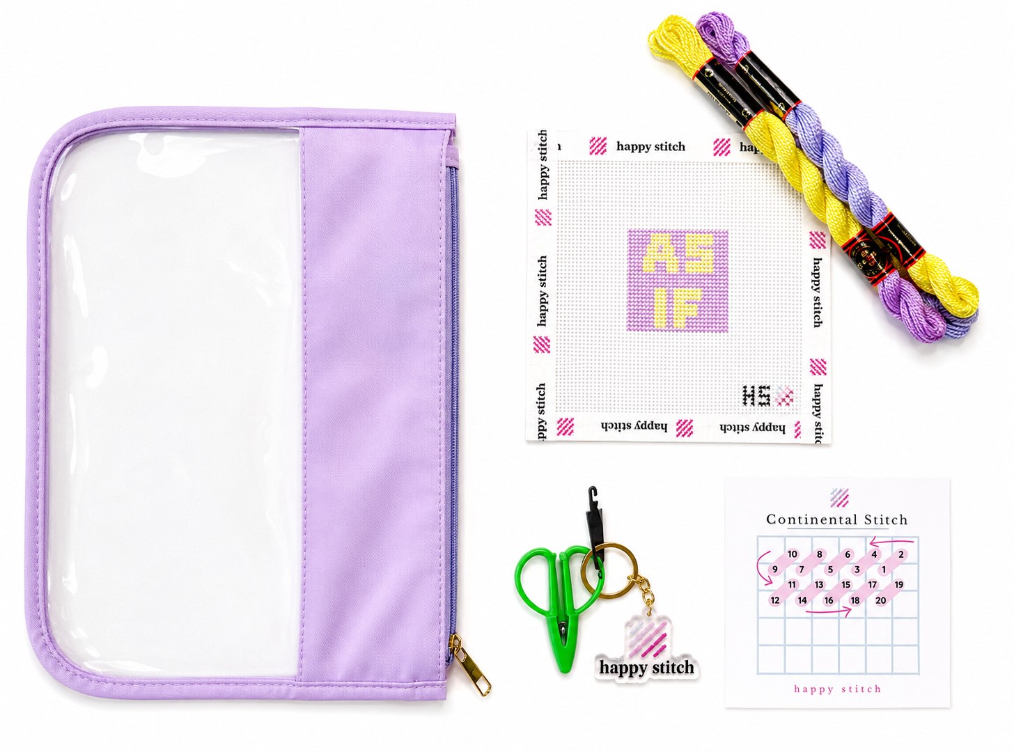 Color of project bag and scissors may vary.