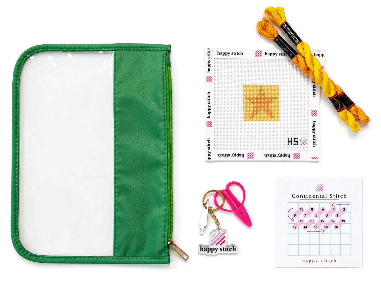 Color of project bag and scissors may vary.