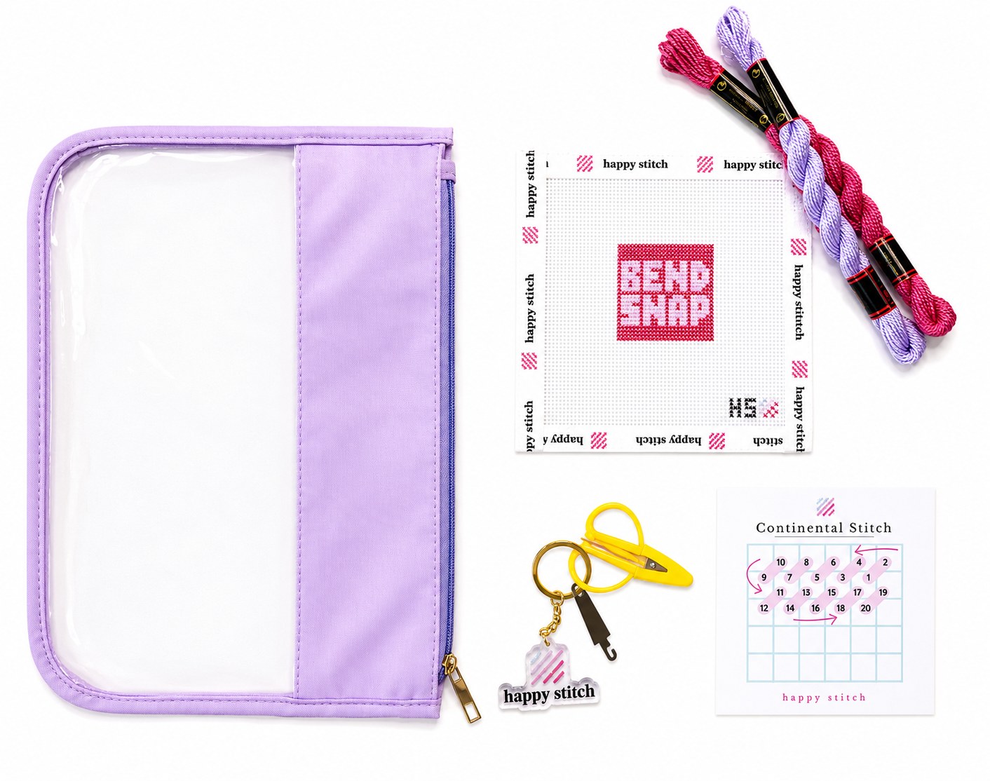 Color of project bag and scissors may vary.