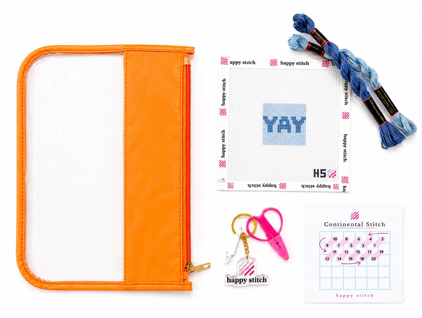 Color of project bag and scissors may vary.