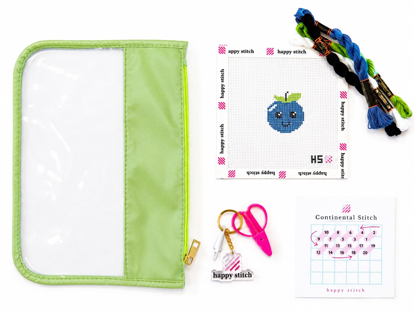 Color of project bag and scissors may vary.