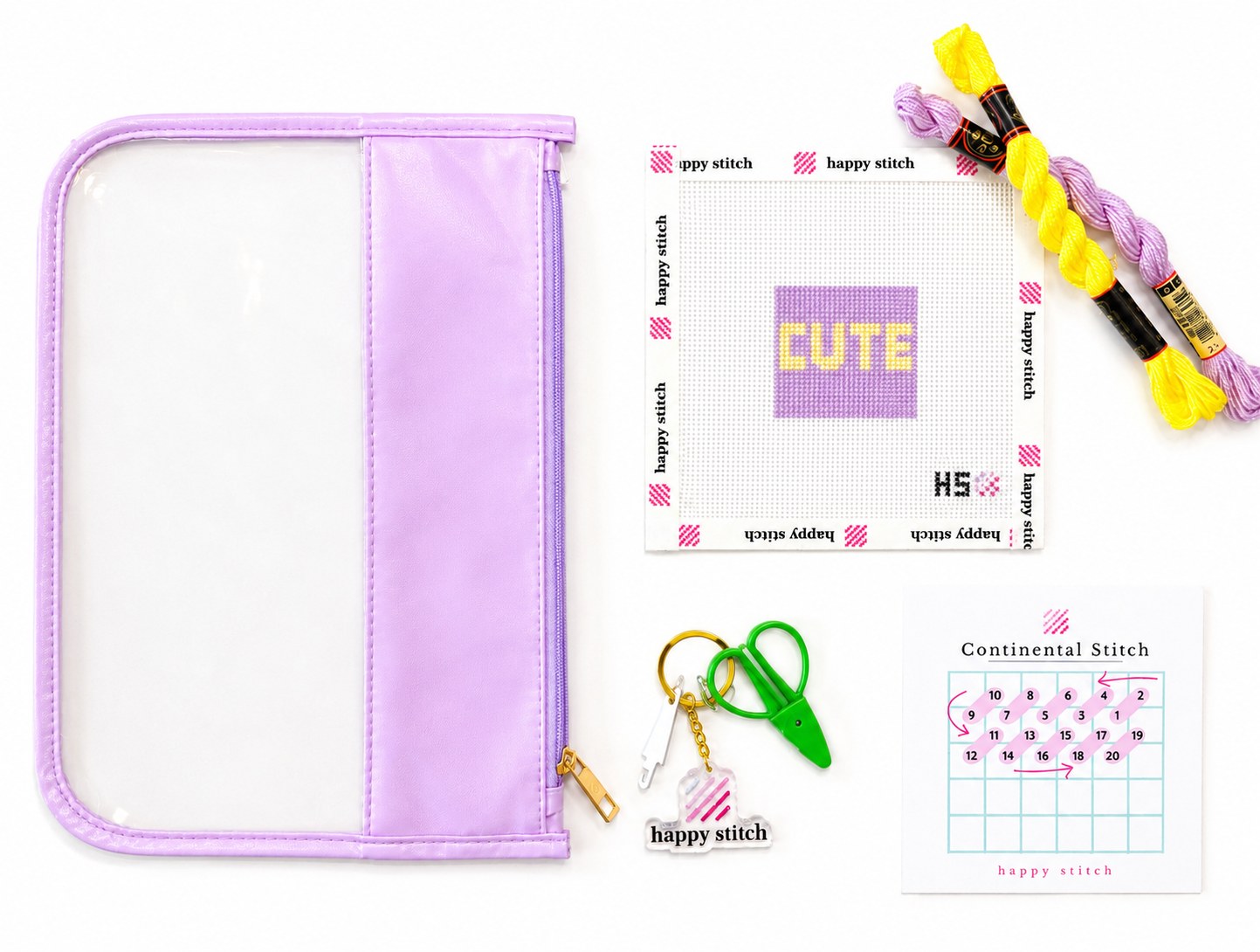 Color of project bag and scissors may vary.
